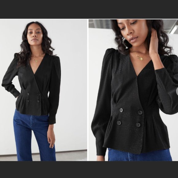 & Other Stories leopard blouse - Picture 2 of 9